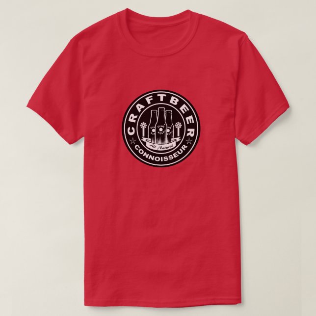 Camiseta Craft Beer Connoisseur (Diseño del anverso)