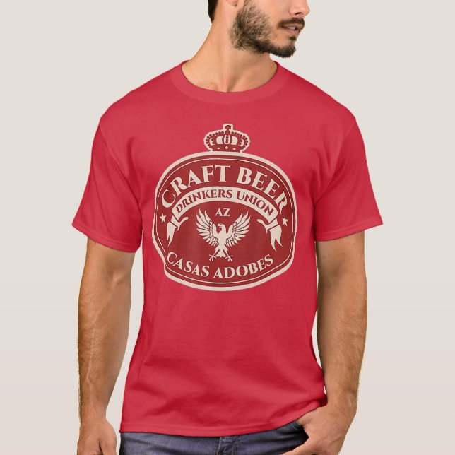 Camiseta Craft Beer Drinkers Union - Casas Adobes Arizona (Anverso)
