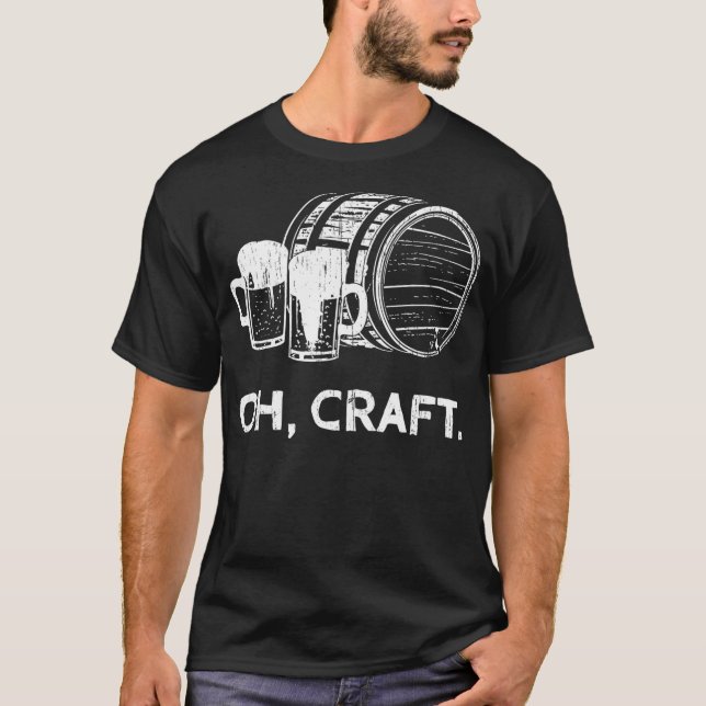 Camiseta Craft Beer Drunkard Whiskey Gin Vodka Tee (Anverso)