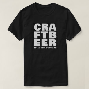 Camiseta CRAFT BEER It is my culture - Block Letters (Carta
