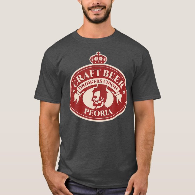 Camiseta Craft Beer Lover - Peoria Illinois (Anverso)
