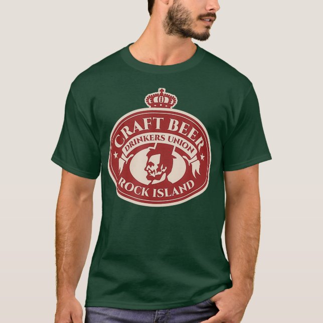 Camiseta Craft Beer Lover - Rock Island Illinois (Anverso)