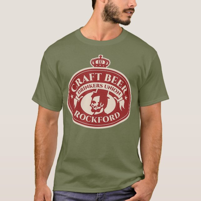 Camiseta Craft Beer Lover - Rockford Illinois (Anverso)
