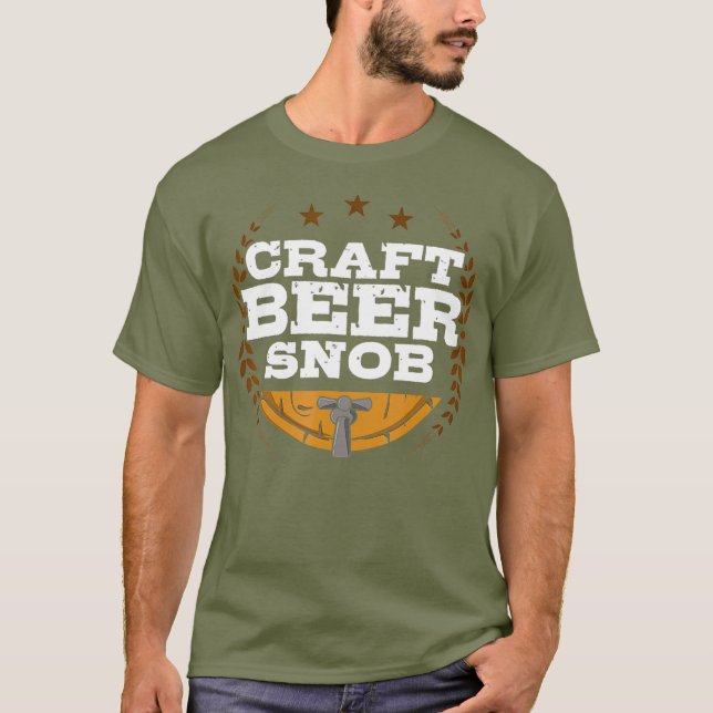 Camiseta Craft Beer Snob Funny Craft Beer (Anverso)