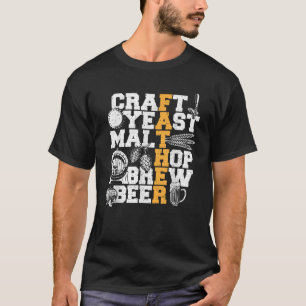 Camiseta Craft del Día del Padre Yeast Malt Hop Breve Cerve