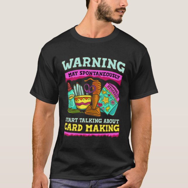 Camiseta Crafter de tarjeta de rafting Scrapbooking de fabr (Anverso)