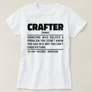 Camiseta Crafter Noun Crafting Cote Funny Craft Hobby Guay