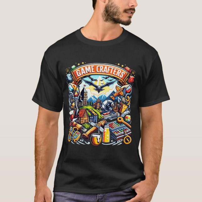 Camiseta Crafters de juegos (Anverso)