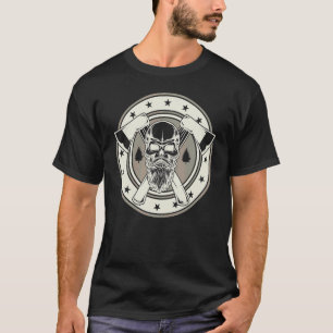 Camiseta Crafting & Craft Profession Skull Woodworker Lumb