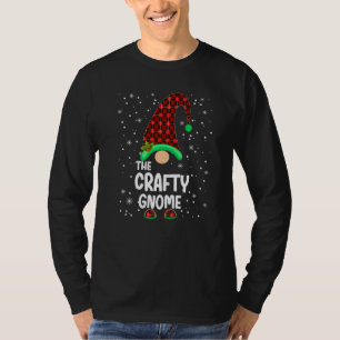 Camiseta Crafty Gnome Buffalo Plaid Mateo Familia Christine