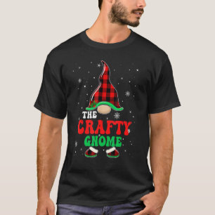 Camiseta Crafty Gnome Buffalo Plaid Mateo Familia Christine