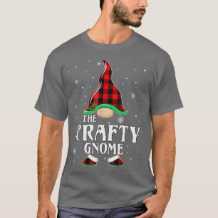 Camiseta Crafty Gnome Buffalo Plaid Mateo Familia Christine