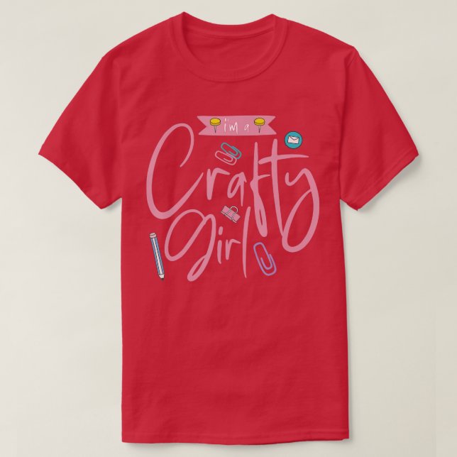 Camiseta Crafty Scrapbooking Chica Crafting Love (Diseño del anverso)
