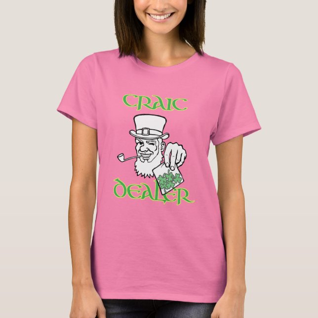 Camiseta Craic Dealer Ladies Dark TShirt (Anverso)