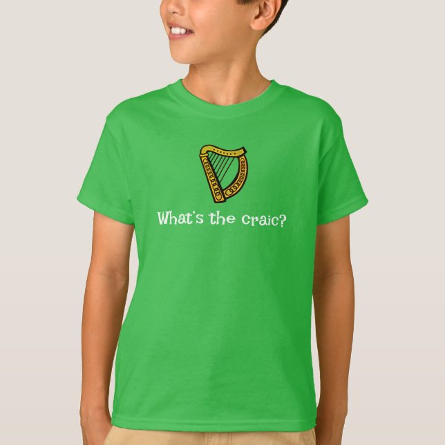 Camiseta Craic kid green tee (Anverso)