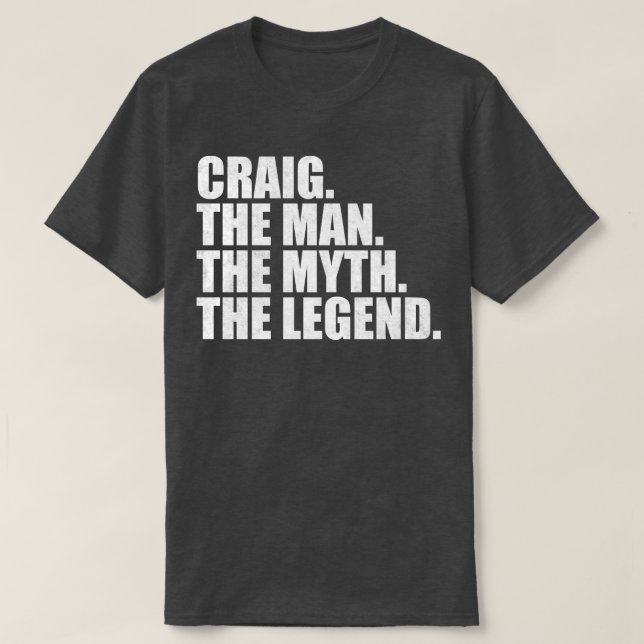 Camiseta Craig Craig Nombre de la familia Craig apellido Cr (Diseño del anverso)