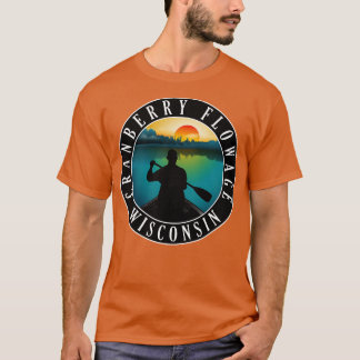Camiseta Cranberry Flowage Wisconsin Canoeing
