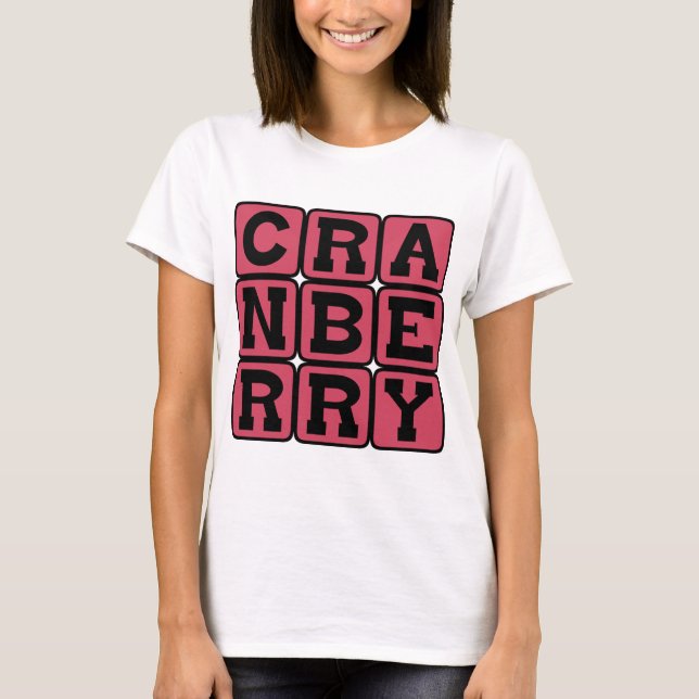Camiseta Cranberry, fruta (Anverso)