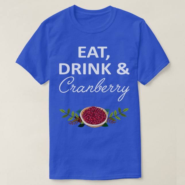 Camiseta Cranberry para tomar un trago (Diseño del anverso)