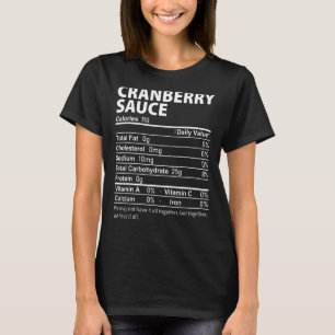 Camiseta Cranberry Sauce Costume Thankding Food Nutritio