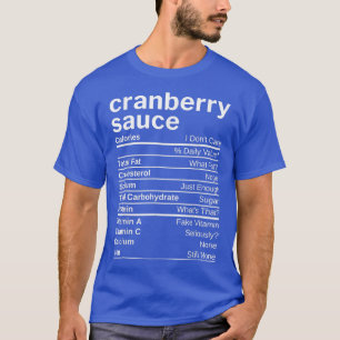 Camiseta Cranberry Sauce Nutrition Facts Matching Family Th