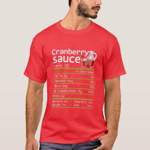Camiseta Cranberry Sauce Nutrition Facts Thankending Costu