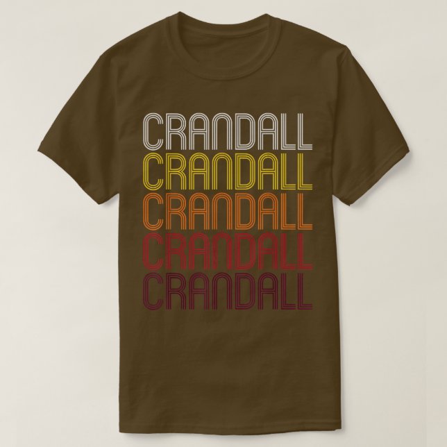 Camiseta Crandall, TX Vintage Style Texas (Diseño del anverso)
