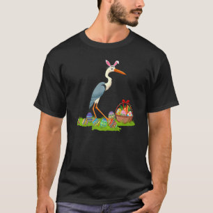 Camiseta Crane Bird Easter Egg Caza Bunny Crane Easter S