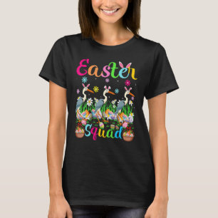 Camiseta Crane Bunny Ear Easter Squad Crane Bird Happy Eas