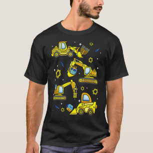 Camiseta Crane Construction Chanukah Pajamas Toddler Boys H