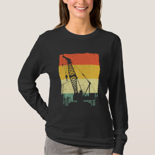 Camiseta Crane Hombres divertidos Mujeres Crane Operador Eq