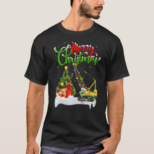 Camiseta Crane Machine Xmas Decoraciones Santa Crane Christ