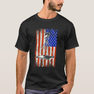 Camiseta Crane Operator Bandera Americana Crane de Maquinar