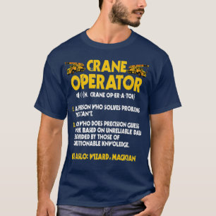 Camiseta Crane Operator Gifts Funny Definition Hook