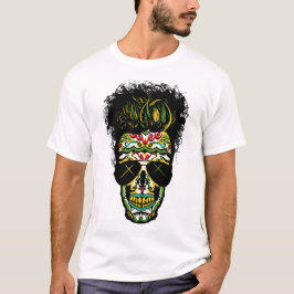 Camiseta crane_tete_de_mort_mexicaine_hipster_mexicain_lune