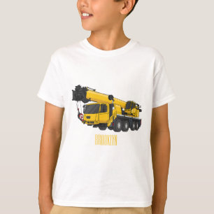 Camiseta Crane truck cartoon illustration