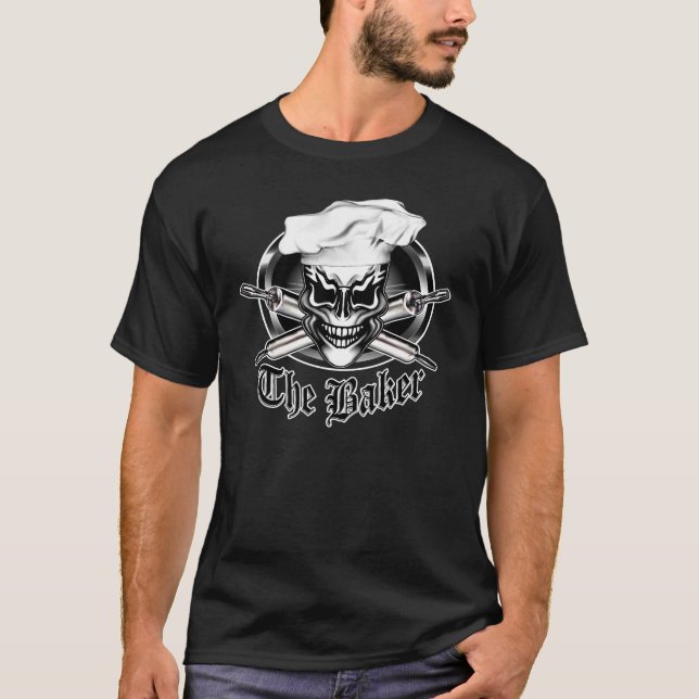 Camiseta Cráneo 1 del cocinero (Anverso)