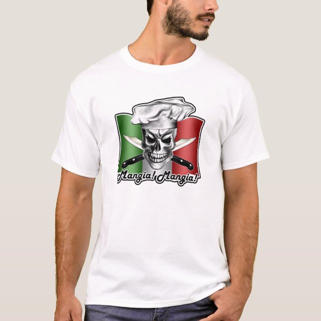 Camiseta Cráneo 3 del cocinero (Anverso)