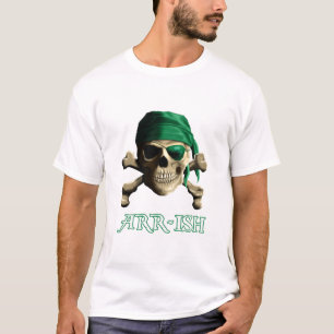 Camiseta Cráneo alegre irlandés divertido ARR-ISH del