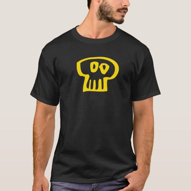 Camiseta Cráneo amarillo (Anverso)
