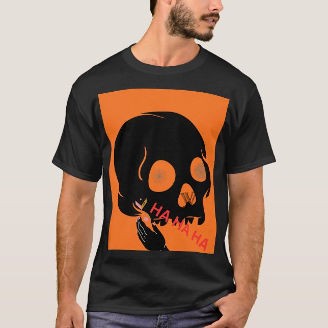 CAMISETA CRÁNEO ATREVIDO RISA (Anverso)