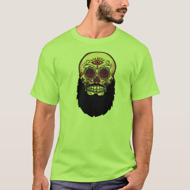 Camiseta Cráneo barbudo (Anverso)