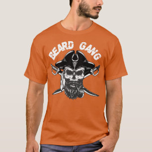 Camiseta cráneo barbudo de barba con citas de barba