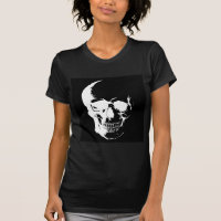 Cráneo blanco y negro