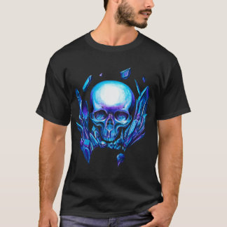 Camiseta cráneo Camaleón azul