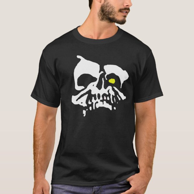 Camiseta cráneo cero: PUNK DEL HORROR (Anverso)