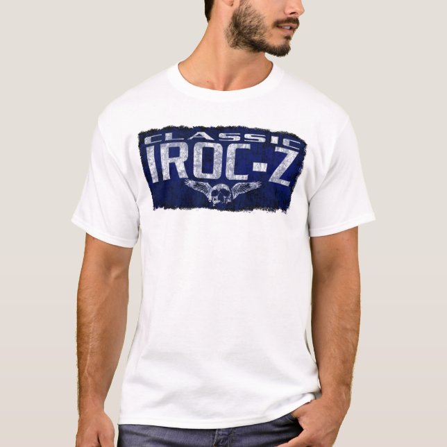 Camiseta Cráneo con alas obra clásica azul Erod de Chevy (Anverso)
