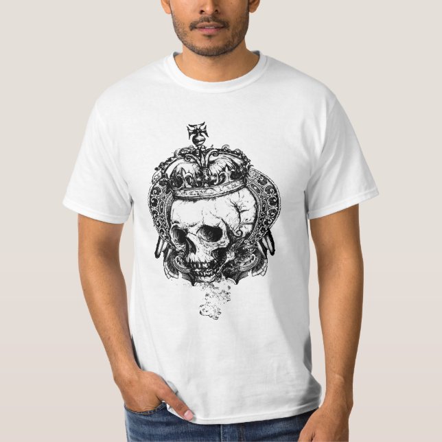 Camiseta Cráneo con la corona (Anverso)