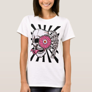 Camiseta Cráneo con un ojo de donut