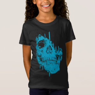 Camiseta Cráneo Congelado: Decaimiento Azul Espeluznante
